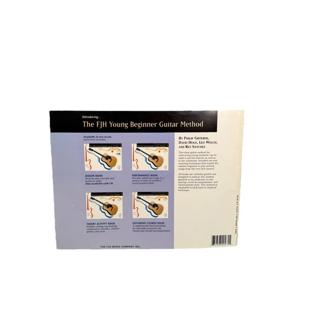 FJH Young Beginner Guitar Method Book 1 + Theory Activity‎ Book Set Learn Chords